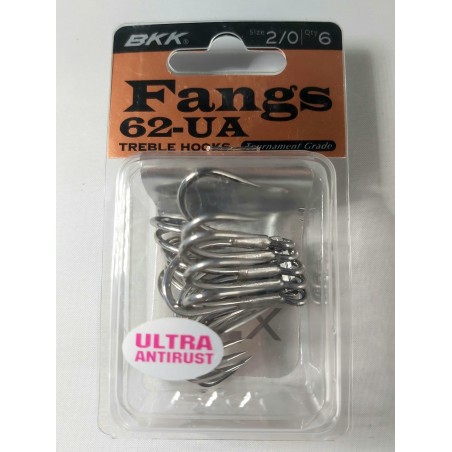 BKK Fangs BT632-MT Treble Hook Silver