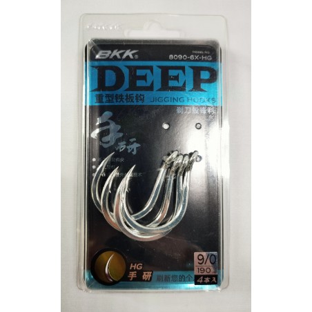 BKK - Deep Jig 8090-6X-HG ~ Fishing Jigging Hooks
